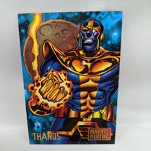 Marvel Versus DC Trading Card Thanos 1995 Fleer Skybox #39 - £7.80 GBP