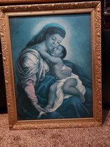Madonna and Child Tim Ashkar - 21x28 African American Religious Art - £117.17 GBP