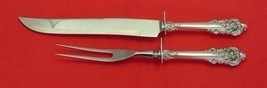 Grande Baroque by Wallace Sterling Silver Roast Carving Set 2pc HHWS - £240.32 GBP