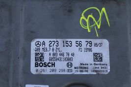 07 Mercedes M273 5.5L V8 Engine Computer ECU PCU PCM A2731535679, ESL & KEY /FOB image 2