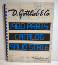 Gottlieb 1980 Pinball Machine Parts Catalog + Price List For Electronic ... - £51.19 GBP