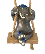 Elephant 20491 Figurine Garden Swinger Indoor Outdoor Decor Blue Sky Cla... - $508.92 MXN