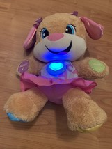 Fisher Price Teddy Bear Learning ABC Plush Musical Sing Light Up 13in. Toy - £25.34 GBP