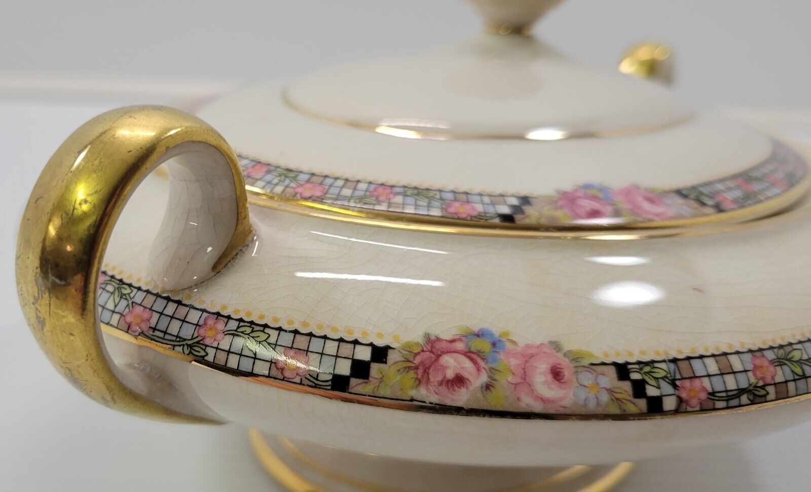 Vintage KT&K China Oval Cover Serving Dish and 12 similar items Vintage KT&K China Oval Cover Serving Dish and 12 similar items