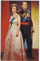 Postcard Her Majesty Queen Elizabeth II &amp; HRH Prince Philip Duke Of Edinburgh - £3.96 GBP