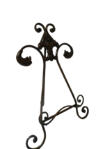 Wrought Iron Display Stand Easle Bronze Color 20&quot;T Art Display - £15.88 GBP