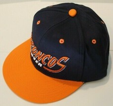 NWT NFL Team Apparel Baseball Hat - Denver Broncos Plastic Snapback Closure - £14.19 GBP