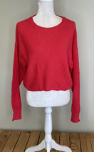 abound NWOT women’s knit pullover sweater Size L Red N1x2 - £8.33 GBP