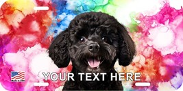 Poodle Black Face Can Personalize Novelty Metal License Plate J - $8.90+