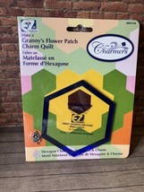 Hexagon Flower Patchwork Template by EZ Quilting - Quilt Pattern + Charm - $10.39