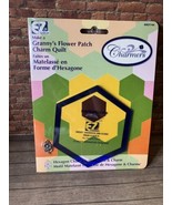 Hexagon Flower Patchwork Template by EZ Quilting - Quilt Pattern + Charm - $10.39