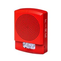 Eaton Wheelock ELSPSTR Eluxa Speaker/Strobe, Red, Wall, 24VDC, FIRE - $99.99