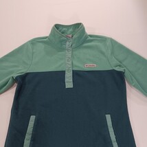 Columbia XL4503 Women's M Benton Springs Snap Fleece Pullover Green Sweatshirt image 13