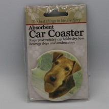 Super Absorbent Car Coaster - Dog - Airedale - £4.34 GBP