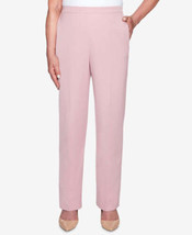 Alfred Dunner Womens Petite Home For Holidays Pull On Pants,Size 8 Petite,Rose - £39.47 GBP
