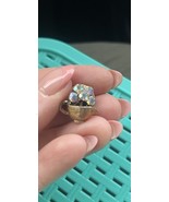 Vintage Multicolor RhinestoneTea Cup Brooch - $54.33 CAD