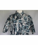 COLUMBIA Men&#39;s Short Sleeve Cotton Button Front Shirt size XL - $16.82