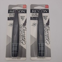 Lot Of 2-Revlon Colorstay Exactify Wheel Tip Liquid Eye Liner 102 Sparkling Black - $10.88