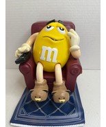 Mars Inc. 1999 M&amp;M Dispenser Yellow MM Candy in Recliner Chair w/Remote ... - $173.97 MXN