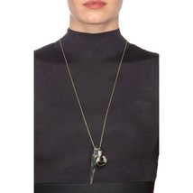 Alexis Bittar Crystal Lucite Liquid Spike Long Pendant Statement Necklace NWT - £101.30 GBP