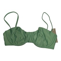 J. Crew Balconette Underwire Bikini Top Size 32C Rustic Willow Green BX6... - $22.56