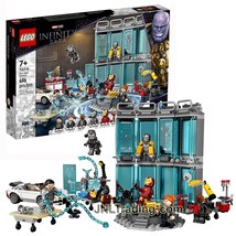Year 2022 Lego Marvel Studios Set 76216 - IRON MAN ARMORY (496 Pc) - £82.38 GBP
