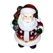 *RARE* Vintage Christopher Radko Santa Candy Christmas Glass Holiday Ornament - £40.44 GBP