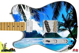 022 Lefty Electric Guitar Skin Tropical Paradise - $47.47