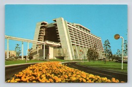 Walt Disney World Contemporaneo Resort Hotel Florida Fl Unp Cromo Cartolina P1 - $5.08