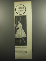 1952 Franklin Simon Leisure Life Dress Ad - A baghdad Beauty - £14.46 GBP