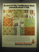 1972 Sherwin-Williams Paint and Wallpaper Ad - America&#39;s No. 1 wallpaper store  - £14.78 GBP