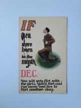 Postcard If You Were Born In The Month Of December 1912 VNT Posted No Stamp  - £4.26 GBP