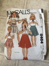 McCall's Sewing Pattern 8464 Girls Skirts Culottes Split Skirt Sz 14 uncut - $11.88