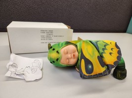 Anne Geddes Baby Butterflies Doll 2001 9&quot; Green New - £14.90 GBP