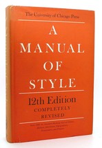 The Chicago Press A MANUAL OF STYLE 12TH EDITION  12th Edition 3rd Printing - £38.09 GBP