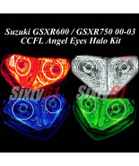 Suzuki GSXR 600 / 750 2000 2001 2002 2003 CCFL Demon Halo Angel Eyes lig... - $69.99