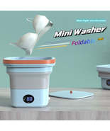 Portable Mini Folding Washer Blue Light Sterilization Camping Washing Ma... - £82.59 GBP+