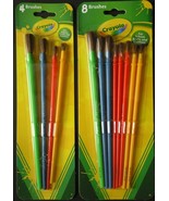 Crayola Paint Brushes Art Brush Painting Age 3+, Select: 4 or 8 Ct/Pk - £3.10 GBP+