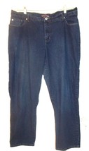 Ura Blue Jean Denim Jeans with Lavender Embroidered Pockets Sz 16  - £21.29 GBP