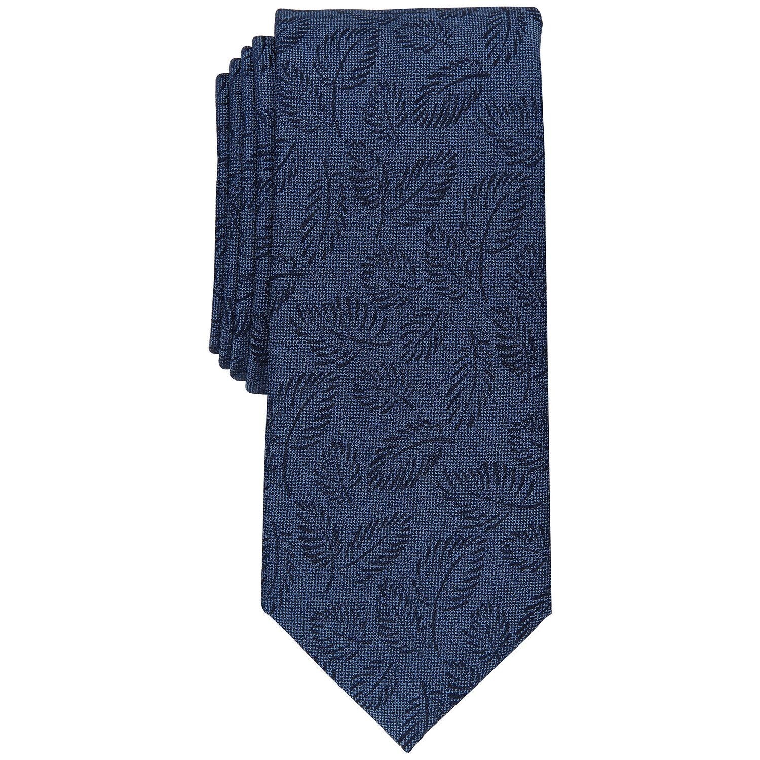 Alfani Men&#39;s Slim Leaf Tie Royal OS B4HP - $6.95