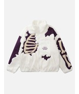 Street Retro Skull Loose Lambswool Jacket - $164.59 CAD