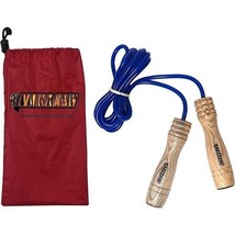 Skipping Jumping Rope Wooden Handle Plastic Pipe Fitness Exercise Workout - £11.92 GBP