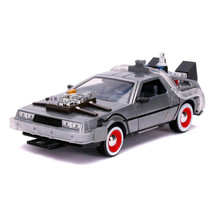 Back to the Future 3 Time Machine Raw Metal 1:24 Hwood Ride - £54.72 GBP