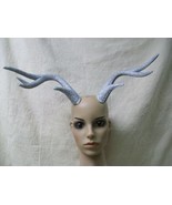 Silver Glitter Deer Costume Antlers Horns Reindeer Fantasy Myth Jackalop... - $376.03 MXN