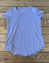 Lululemon Women’s Short Sleeve Top Size 6 Grey Lavender  S2 - £12.57 GBP