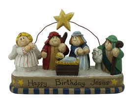 Happy Birthday Jesus Collectible Figurine - £27.93 GBP