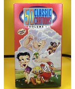50 Classic Cartoons Volume 1 (1997) VHS - Popeye, Betty Boop, Mighty Mouse - $143.53 MXN