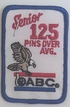 Vintage ABC Senior 125 Pins Over Average Bowling Patch - £3.87 GBP