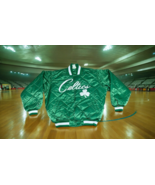 Majestic Boston Celtics Jacket Satin Quilted USA NBA Basketball XL Retro... - £206.28 GBP