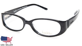 New Nicole Miller Rive Gauche Black Oyster Eyeglasses Glasses 51-16-132 B32mm - £46.88 GBP